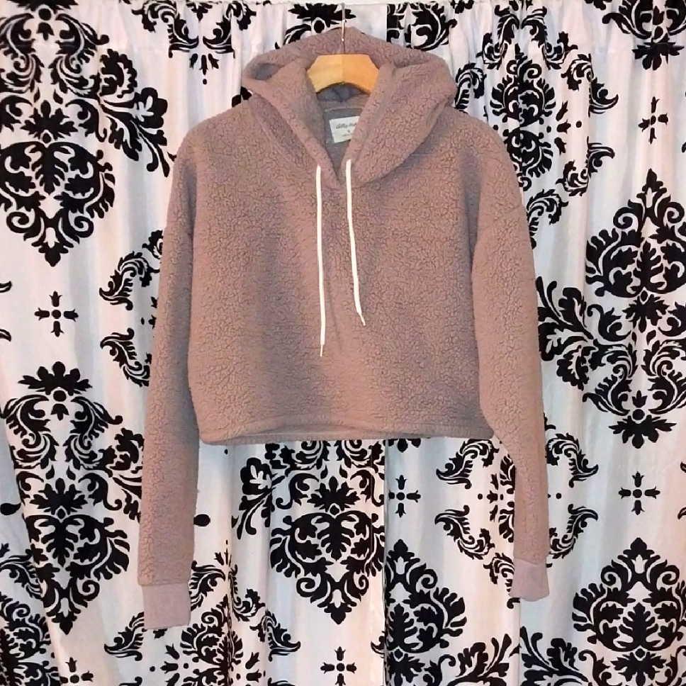 Gilly Hicks Women's Cropped Hoodie - Taupe